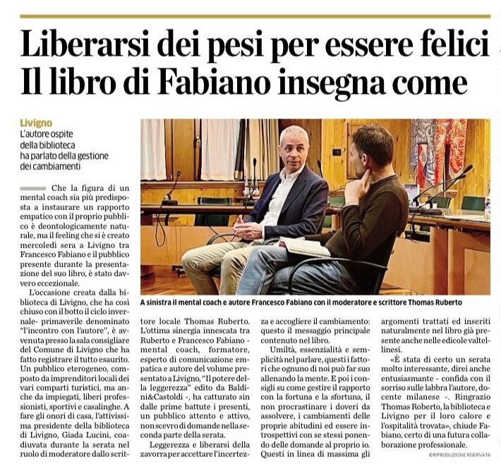 Articolo sulla Provincia di Sondrio