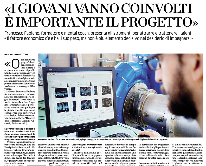 Intervista al quotidiano La Provincia di Lecco